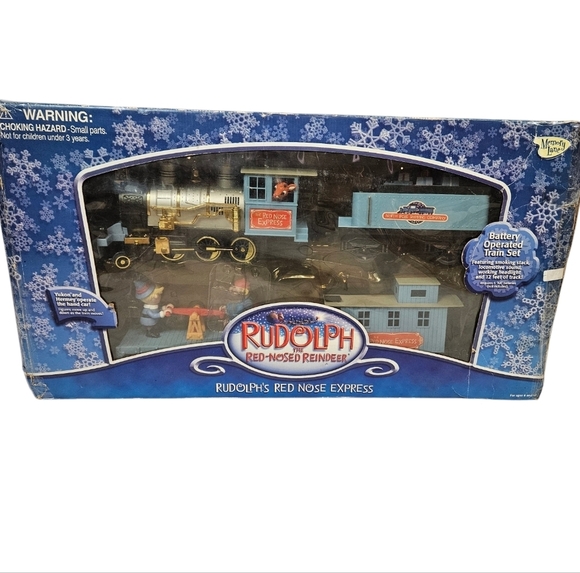 Memory Lane‎ Rudolph Island Of Misfit Toys Rudolph's Red Nose Express Train Set - Picture 3 of 17